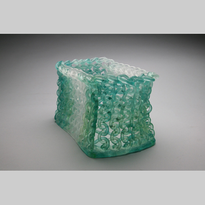 Baskets & Bowls - Clearing Kiln-Cast lead crystal knitted glass