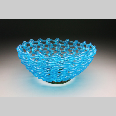 Baskets & Bowls - Eddy Kiln-Cast lead crystal knitted glass