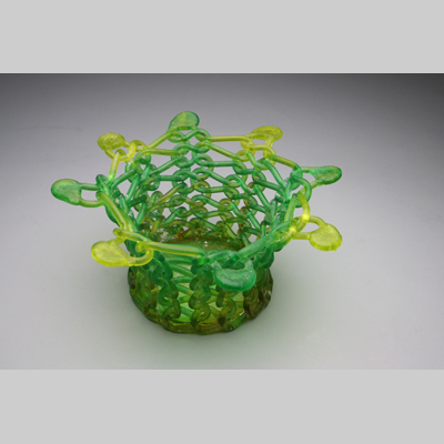 Baskets & Bowls - Quadrille Kiln-Cast lead crystal knitted glass