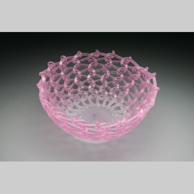 Baskets & Bowls - Embrace Kiln-Cast lead crystal #knittedglass