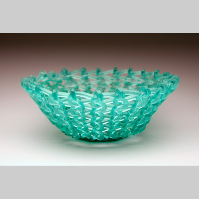 Baskets & Bowls - Wake Kiln-Cast lead crystal knitted glass