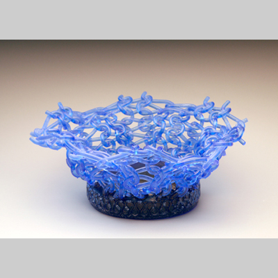 Baskets & Bowls - Chatter Kiln-Cast lead crystal knitted glass