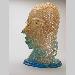 Portraits <br>& <br>People - Chain Male - If you can't find the man you want, maybe you should just knit one up. Kiln-Cast lead crystal knitted glass