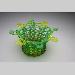 Baskets <br>& <br>Bowls - Quadrille Kiln-Cast lead crystal knitted glass
