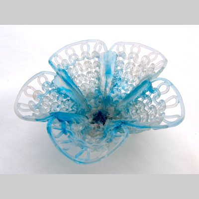 Baskets & Bowls - Bustle Kiln-Cast lead crystal knitted glass
