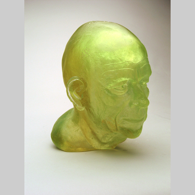 Portraits & People - Envy - From the expression "Green with envy" kiln cast lead crystal