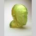 Portraits <br>& <br>People - Envy - From the expression "Green with envy" kiln cast lead crystal