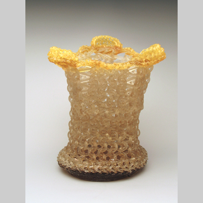Baskets & Bowls - Snap Kiln-Cast lead crystal knitted glass