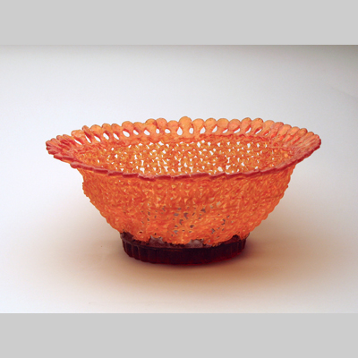 Baskets & Bowls - Pique Kiln-Cast lead crystal knitted glass