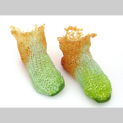Shoes & Socks - Imperfect For You Kiln-Cast lead crystal knitted glass
