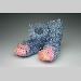 Shoes <br>& <br>Socks - Higgledy Piggledy Kiln-Cast lead crystal knitted glass