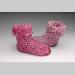 Shoes <br>& <br>Socks - Pale in Comparison Kiln-Cast lead crystal knitted glass