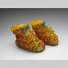 Shoes <br>& <br>Socks - Tweedledum & Tweedledee Kiln-Cast lead crystal knitted glass