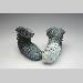 Shoes <br>& <br>Socks - Salt & Pepper Kiln-Cast lead crystal knitted glass