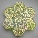 Hands <br>& <br>Hanging - Garden Tile #19 recycled kiln cast lead crystal
