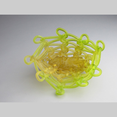 Baskets & Bowls - Rebel Kiln-Cast lead crystal knitted glass