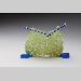 Knitting <br>& <br>Knitted - Wrangler kiln cast lead crystal & knitting needles