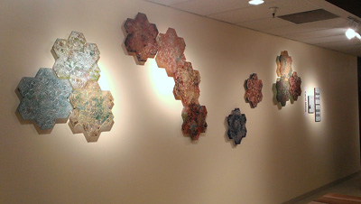 Carol Milne, Tessellations, Garden Tile installation,  Seattle Design Center, Community Artist's Program