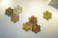 Carol Milne, Tessellations, Garden Tile installation at Meyer/Wells Showroom in Seattle Design Center